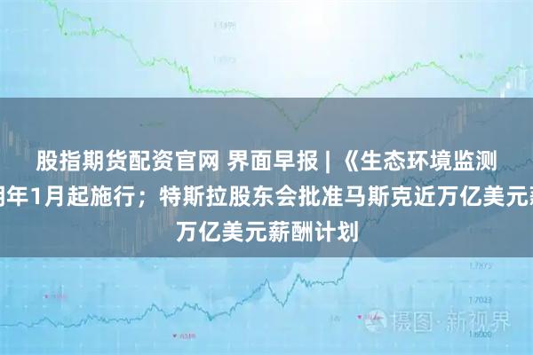 股指期货配资官网 界面早报 | 《生态环境监测条例》明年1月起施行;特斯拉股东会批准马斯克近万亿美元薪酬计划