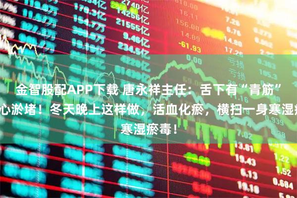 金智股配APP下载 唐永祥主任：舌下有“青筋”，当心淤堵！冬天晚上这样做，活血化瘀，横扫一身寒湿瘀毒！