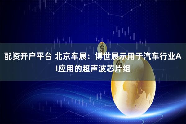 配资开户平台 北京车展：博世展示用于汽车行业AI应用的超声波芯片组